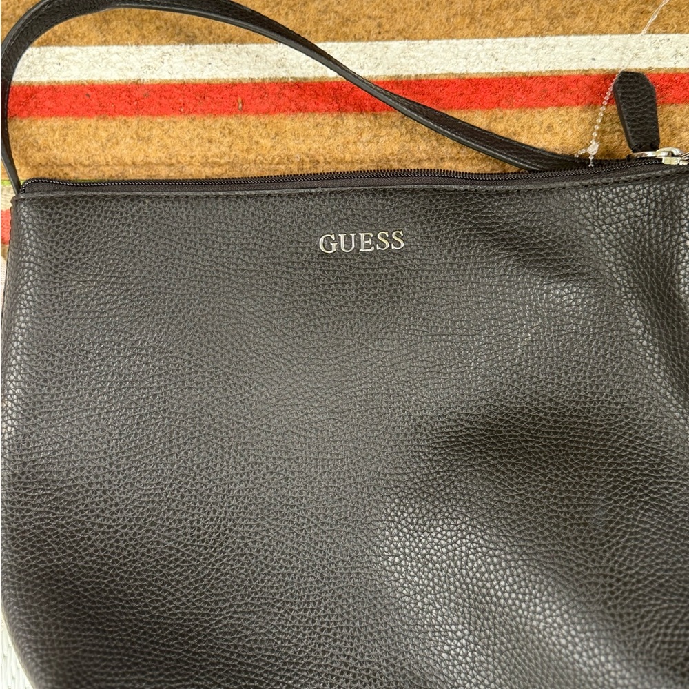 GUESS Black Textured Black Bag